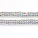 Preciosa MAXIMA Rhinestone Rondelle - Round 06MM CRYSTAL AB-SILVER