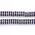 Preciosa MAXIMA Rhinestone Rondelle - Round 07MM PURPLE VELVET-SILVER