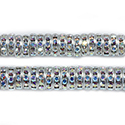 Preciosa MAXIMA Rhinestone Rondelle - Round 08MM CRYSTAL AB-SILVER