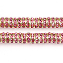 Preciosa MAXIMA Rhinestone Rondelle - Round 08MM ROSE-GOLD