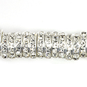 Preciosa MAXIMA Rhinestone Rondelle - Round 14MM CRYSTAL-SILVER