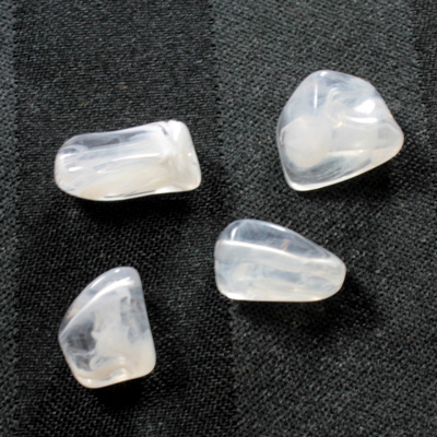 Plastic  Bead - Mixed Color Smooth Nugget Mixed CRYSTAL QUARTZ