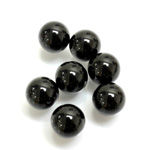 Gemstone 1-Hole Ball 10MM BLACK ONYX