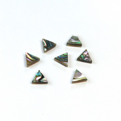 Shell Flat Back Flat Top Straight Side Stone - Triangle 05x5MM ABALONE