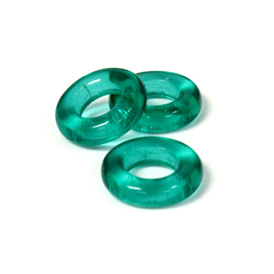 Czech Pressed Glass Ring - 14MM EMERALD