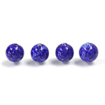 Czech Glass Lampwork Bead - Round 08MM LAPIS LAZULI