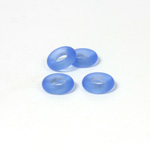 Czech Pressed Glass Ring - 09MM MATTE SAPPHIRE