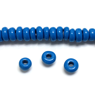 Plastic Bead - Round Tire 08MM BRIGHT BLUE