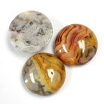 Gemstone Cabochon - Round 18MM MEXICAN CRAZY LACE