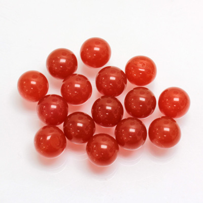 Glass No-Hole Ball - 07MM CORNELIAN