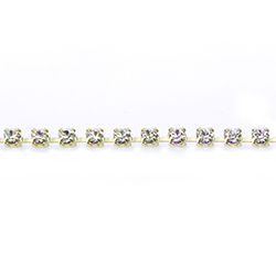 Preciosa MAXIMA Crystal Rhinestone Cup Chain - PP10 (SS4.5) CRYSTAL-RAW