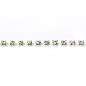 Preciosa MAXIMA Crystal Rhinestone Cup Chain - PP10 (SS4.5) CRYSTAL-RAW