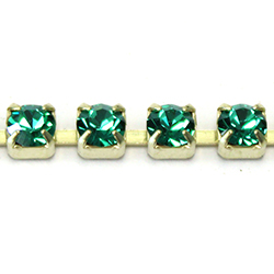 Preciosa MAXIMA Crystal Rhinestone Cup Chain - SS16 MINT-RAW