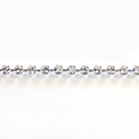 Preciosa MAXIMA Crystal Rhinestone Cup Chain - PP10 (SS4.5) CRYSTAL-SILVER
