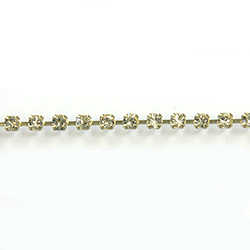 Preciosa MAXIMA Crystal Rhinestone Cup Chain - PP10 (SS4.5) JONQUIL-RAW