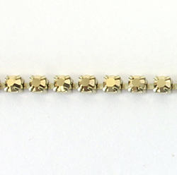 Preciosa MAXIMA Crystal Rhinestone Cup Chain - PP14 (SS6.5) AURUM-RAW