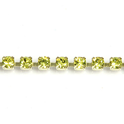 Preciosa MAXIMA Crystal Rhinestone Cup Chain - PP14 (SS6.5) CITRINE-RAW