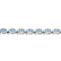 Preciosa MAXIMA Crystal Rhinestone Cup Chain - PP14 (SS6.5) LT SAPPHIRE OPAL-SILVER