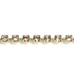 Preciosa MAXIMA Crystal Rhinestone Cup Chain - PP14 (SS6.5) VINTAGE ROSE-RAW