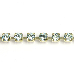 Preciosa MAXIMA Crystal Rhinestone Cup Chain - PP18 (SS8.5) CHRYSOLITE-RAW