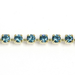 Preciosa MAXIMA Crystal Rhinestone Cup Chain - PP18 (SS8.5) INDICOLITE-RAW