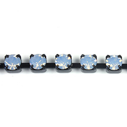 Preciosa MAXIMA Crystal Rhinestone Cup Chain - PP24 (SS12) LT SAPPHIRE OPAL-BLACK