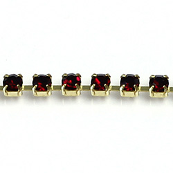 Preciosa Crystal Rhinestone Cup Chain - PP18 (SS8.5) GARNET-RAW