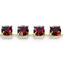 Preciosa Crystal Rhinestone Cup Chain - SS18 RUBY-RAW
