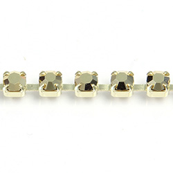 Preciosa MAXIMA Crystal Rhinestone Cup Chain - PP24 (SS12) AURUM-RAW