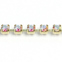 Preciosa Crystal Rhinestone Cup Chain - PP24 (SS12) CRYSTAL AB-RAW