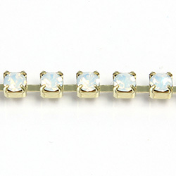 Preciosa Crystal Rhinestone Cup Chain - PP24 (SS12)  WHITE OPAL-RAW