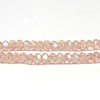 Chinese Cut Crystal Bead - Rondelle 02x3MM PINK AB