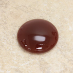 Glass Medium Dome Cabochon - Round 25MM CORNELIAN