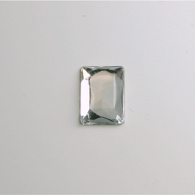 Glass Flat Back Foiled Rauten Rose - Cushion 14x10MM CRYSTAL