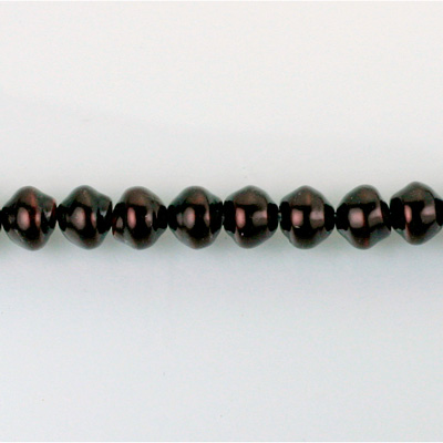 Czech Glass Pearl Bead - Snail Shell 06MM CHOCOLATE 14325