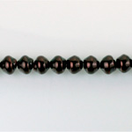 Czech Glass Pearl Bead - Snail Shell 06MM CHOCOLATE 14325