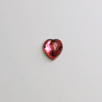 Glass Flat Back Foiled Rauten Rose - Heart 06x5MM ROSE