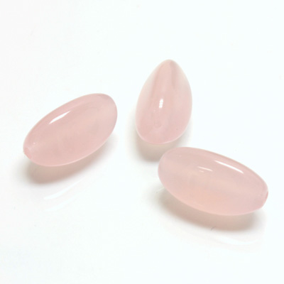 Plastic  Bead - Mixed Color Smooth Beggar 22x12MM ROSE QUARTZ