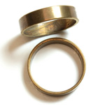 Brass Finger Ring Size 9 - 0.191 inch Round
