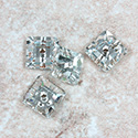 Asfour Crystal Flat Back Sew-On Stone - Square Loch Rose Sequin 08MM CRYSTAL