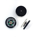 Plastic Round Compass 12MM Jet