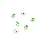 Plastic Point Back Foiled Stone - Oval 06x4MM PERIDOT