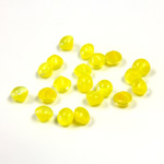 Glass Point Back Buff Top Stone Opaque Doublet - Round 16SS YELLOW MOONSTONE