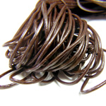 Leather Cord Round 2MM Regular Dyed CHOCOLATE BROWN