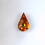 Glass Point Back Foiled Tin Table Cut (TTC) Stone - Pear 13x7.8MM TOPAZ