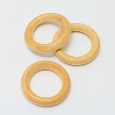 Wood Bead - Smooth Round Ring 40MM TUGAS