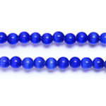 Fiber-Optic Synthetic Bead - Cat's Eye Smooth Round 05MM CAT'S EYE ROYAL BLUE