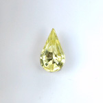 Glass Point Back Foiled Tin Table Cut (TTC) Stone - Pear 13x7.8MM JONQUIL