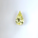 Glass Point Back Foiled Tin Table Cut (TTC) Stone - Pear 10x6MM JONQUIL