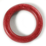Plastic Bead - Smooth Round Ring 40MM INDOCHINE RED
